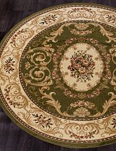 Круглый ковер зеленый OLYMPOS D066 GREEN Круг