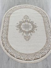 Овальный ковер синий MOSSO 27236A CREAM / NAVY Овал