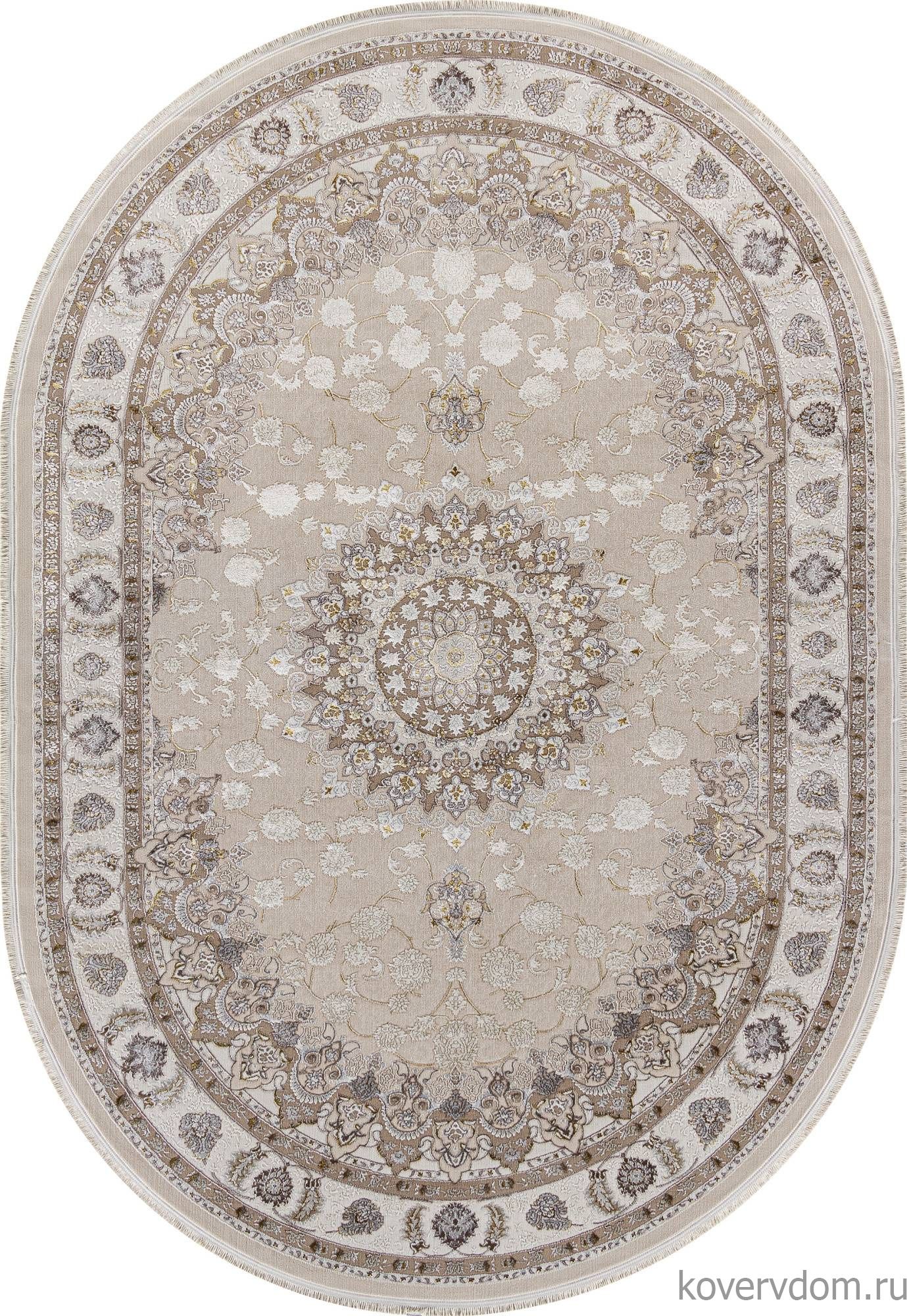 Ковер DELINA A050B L.BEIGE / CREAM Овал