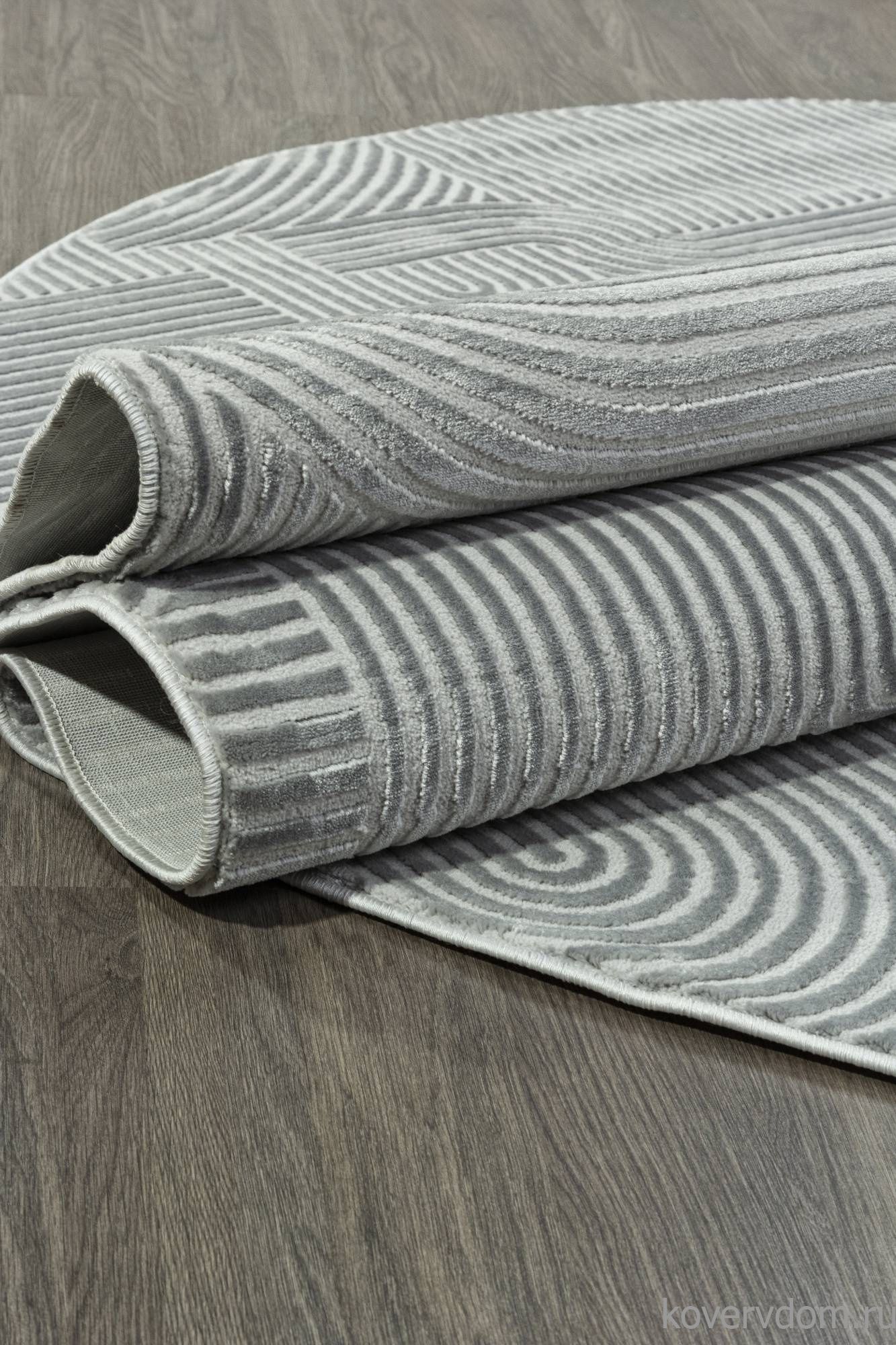 Ковер SIROCCO E508AQ D.GREY / GREY Овал