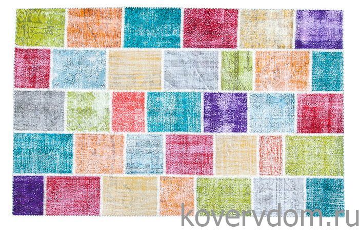 Винтажный ковер пэчворк ручной работы Vintage Look at Me P-7292