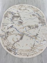 Овальный ковер синий MOSSO 27243A GRY / NAVY Овал