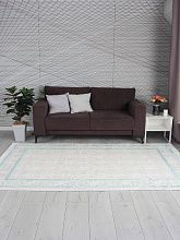 Ковер из Турции из полипропилена AMELI 9255A S.L.GREY / P.TURQUOISE