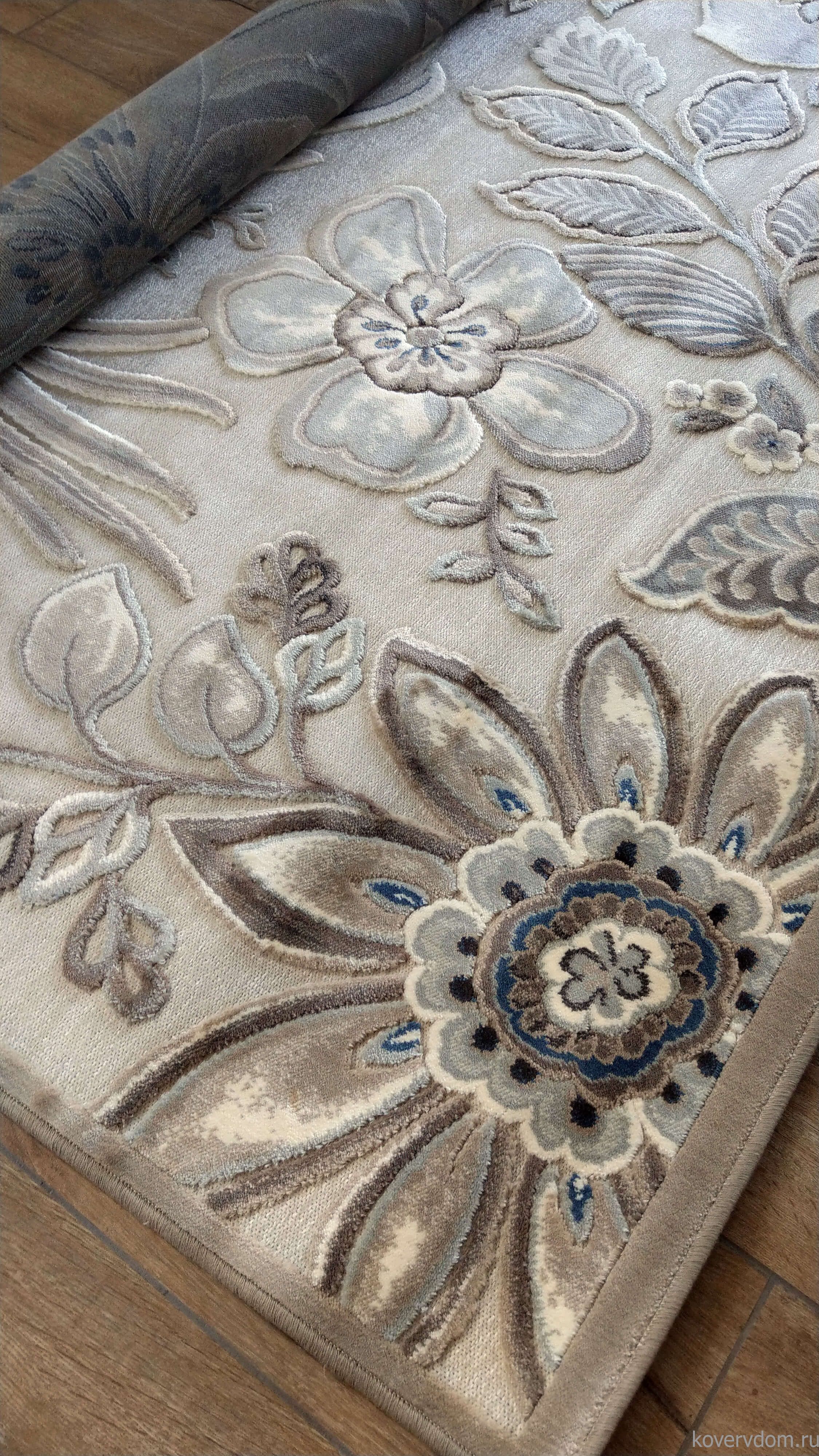 Рельефный ковер из вискозы GENOVA 38338 6525 61 Цветы