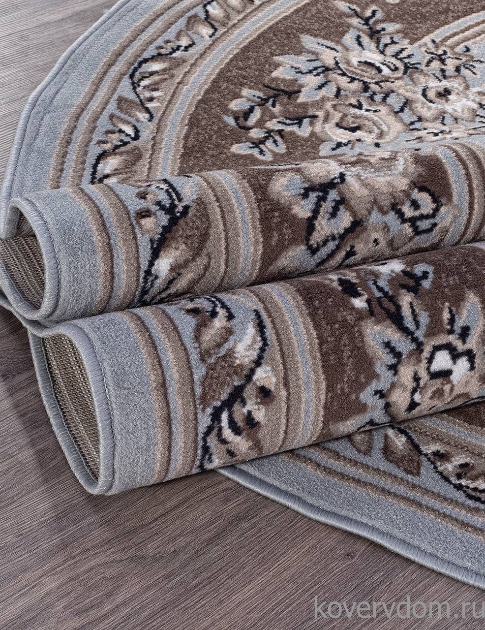 Ковер SIERRA 5444 BLUE-BROWN 2 Овал