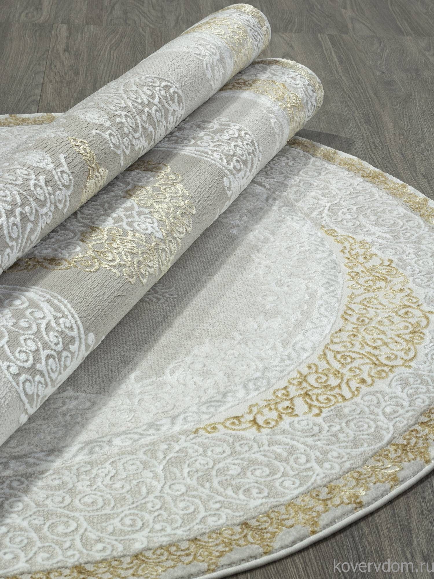 Ковер NENSI GL074E BROWN / BROWN Овал