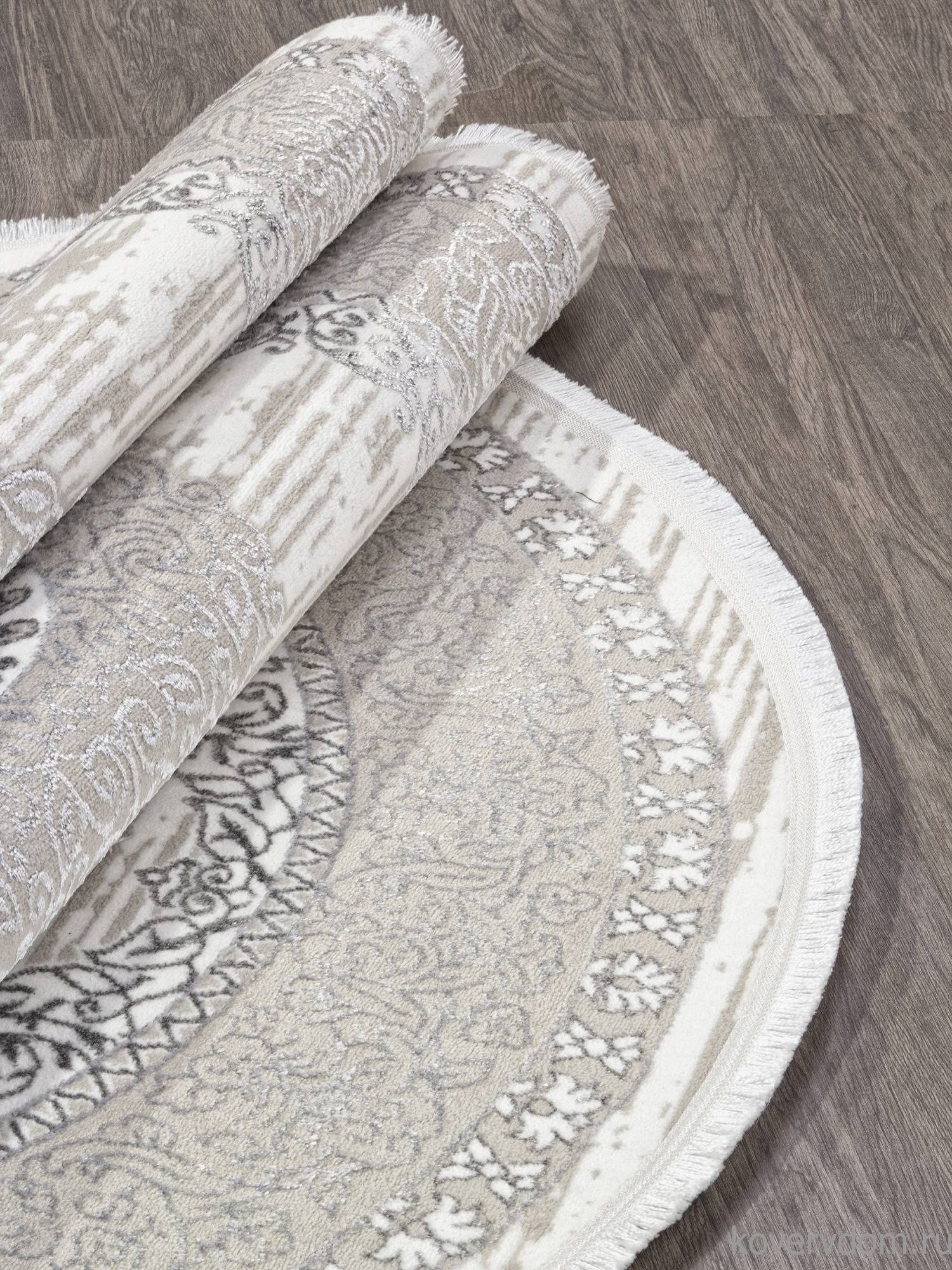 Ковер ALFANI Q012A GREY FDY / CREAM SHRINK Овал