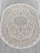 Овальный ковер бежевый MOSSO 27239 CREAM / BLUE Овал