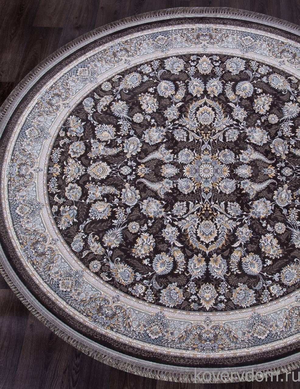Ковер FARSI 1200 G256 DARK GRAY Круг