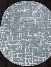 Легкий ковер-циновка KAIR-A S136 BLUE Овал