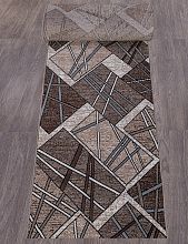 Овальный ковровая дорожка SIERRA D487 BEIGE-BROWN 2