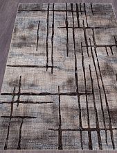 Пушистый ковер SIERRA D717 BEIGE-BLUE 2