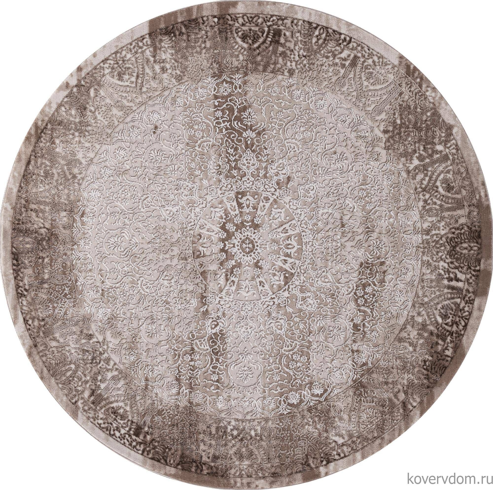 Ковер ARMINA 03878B BROWN / BROWN Круг